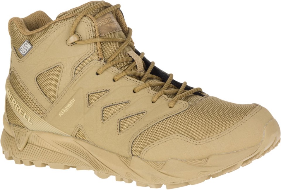 Agility Peak Mid Taktischer Wasserdichter Stiefel Merrell Coyote