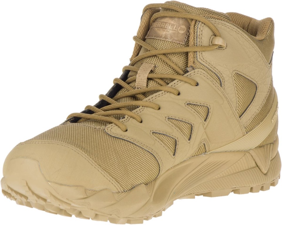 Agility Peak Mid Taktischer Wasserdichter Stiefel Merrell Coyote