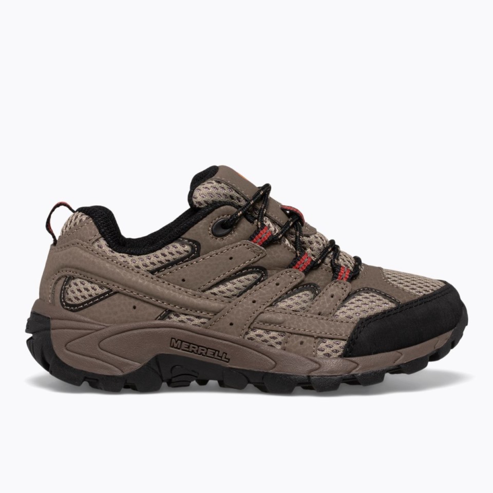 Großer Kinder-moab 2 Halber Schnürschuh Merrell Bark Brown Großer Kinder-moab 2 Halber Schnürschuh Merrell Bark Brown