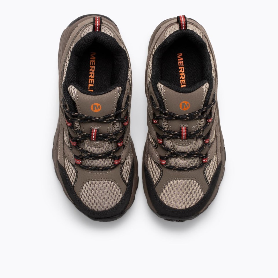 Großer Kinder-moab 2 Halber Schnürschuh Merrell Bark Brown