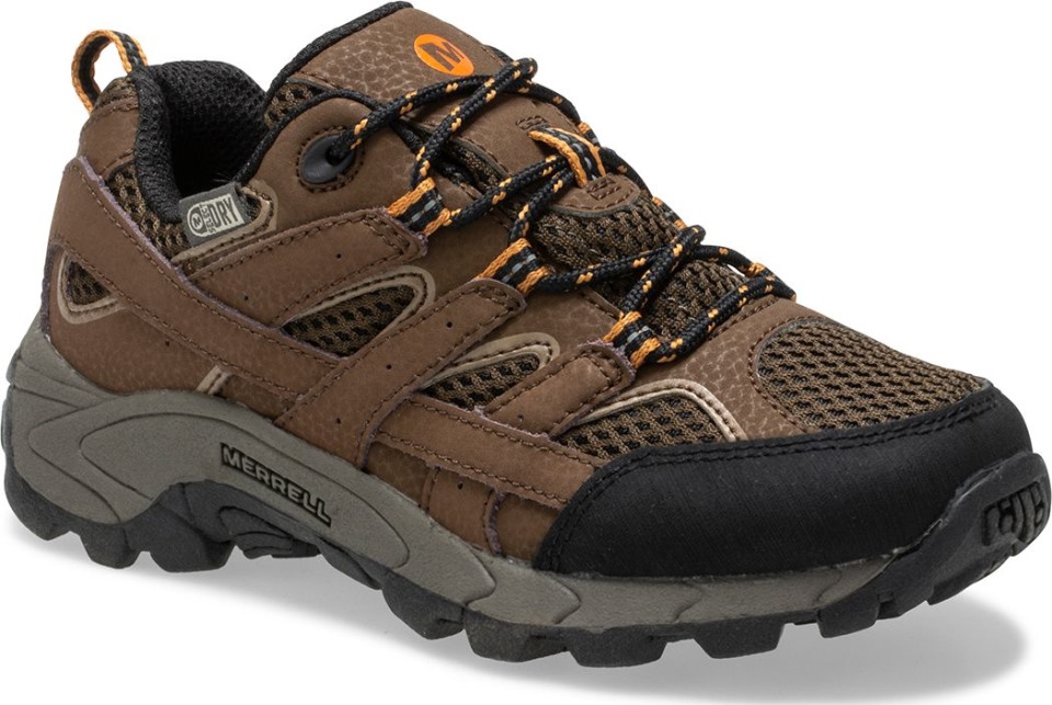 Moab 2 Wasserdichte Turnschuhe Mit Niedriger Spitze Für Große Kinder Earth Merrell
