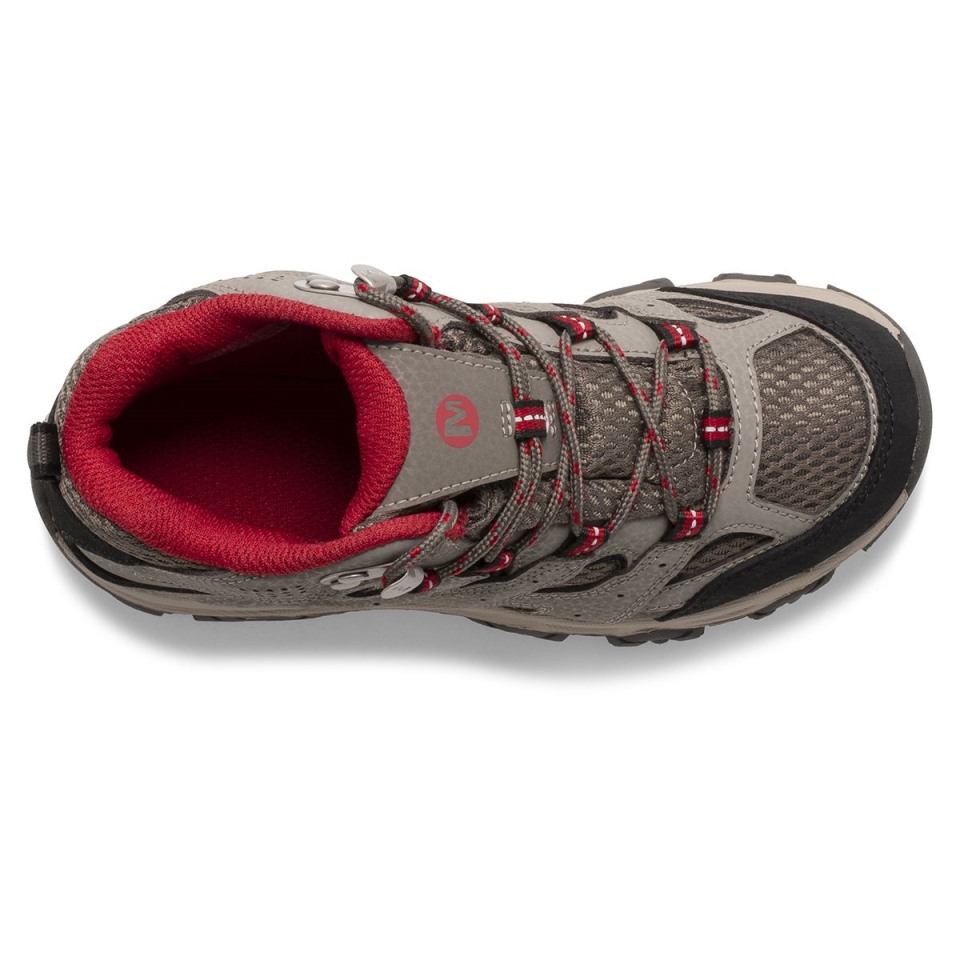 Moab 3 Mittlerer Wasserdichter Stiefel Für Große Kinder Boulder Red Merrell