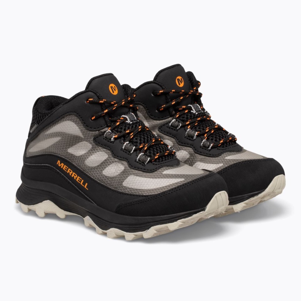 Moab Speed ​​Mid Wasserdichtes Merrell Black Für Große Kinder