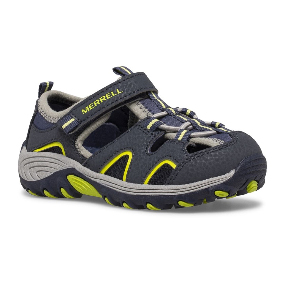 Hydro H2O Hiker Jr Sandale Für Kleinkinder, Navy Lime Merrell