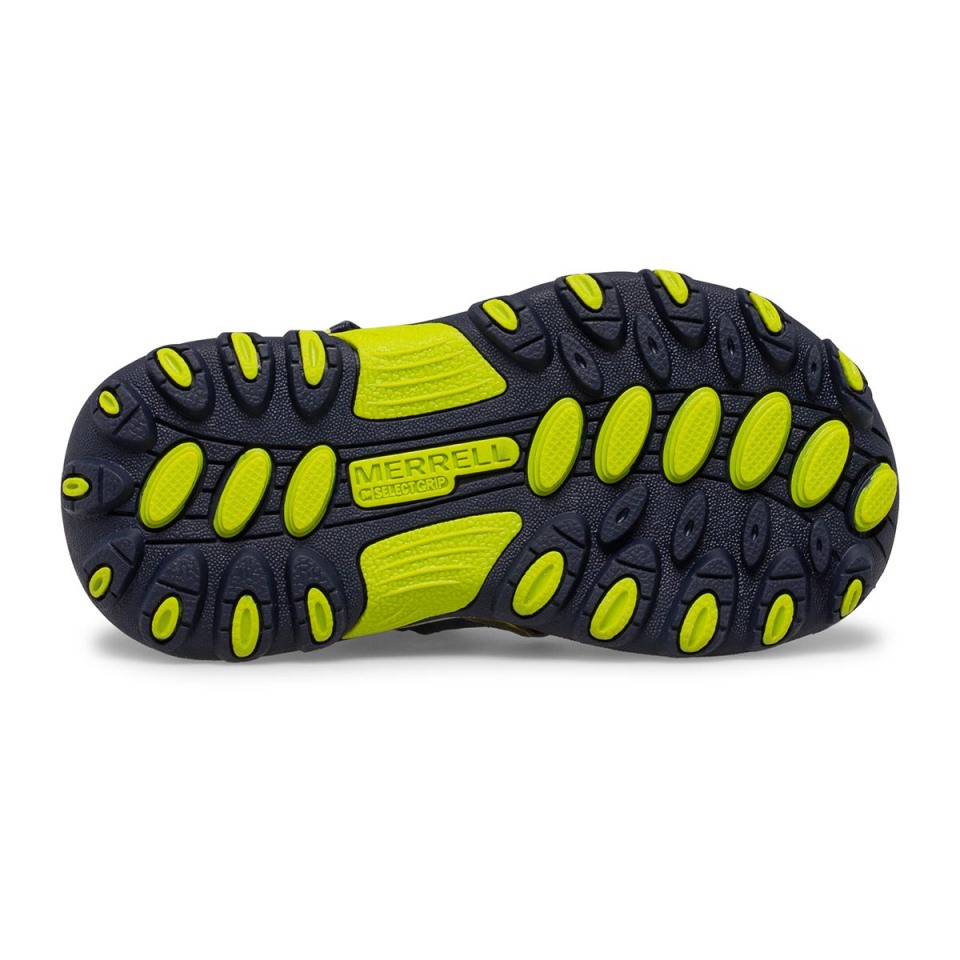 Hydro H2O Hiker Jr Sandale Für Kleinkinder, Navy Lime Merrell