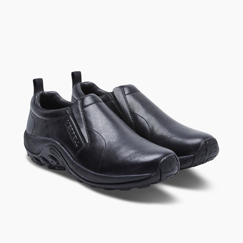 Herren-Dschungel-Moc-Leder 2, Breite Breite, Mitternachtsmerrell