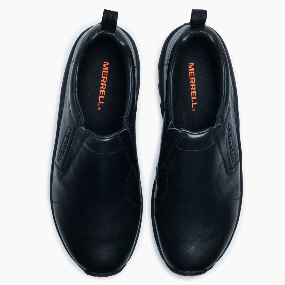 Herren-Dschungel-Moc-Leder 2, Breite Breite, Mitternachtsmerrell