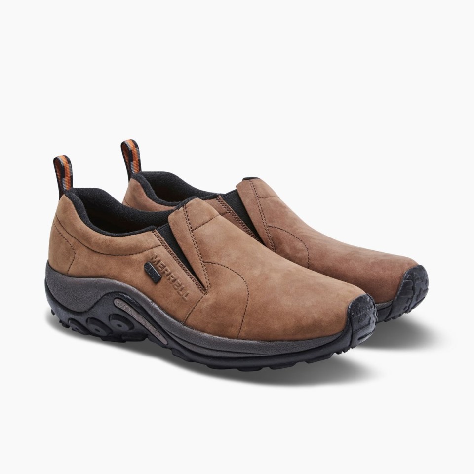 Herren-Dschungel Moc Nubuk Wasserdicht Breite Breite Merrell Braun