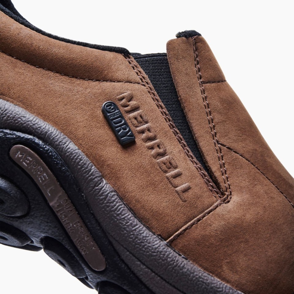 Herren-Dschungel Moc Nubuk Wasserdicht Breite Breite Merrell Braun