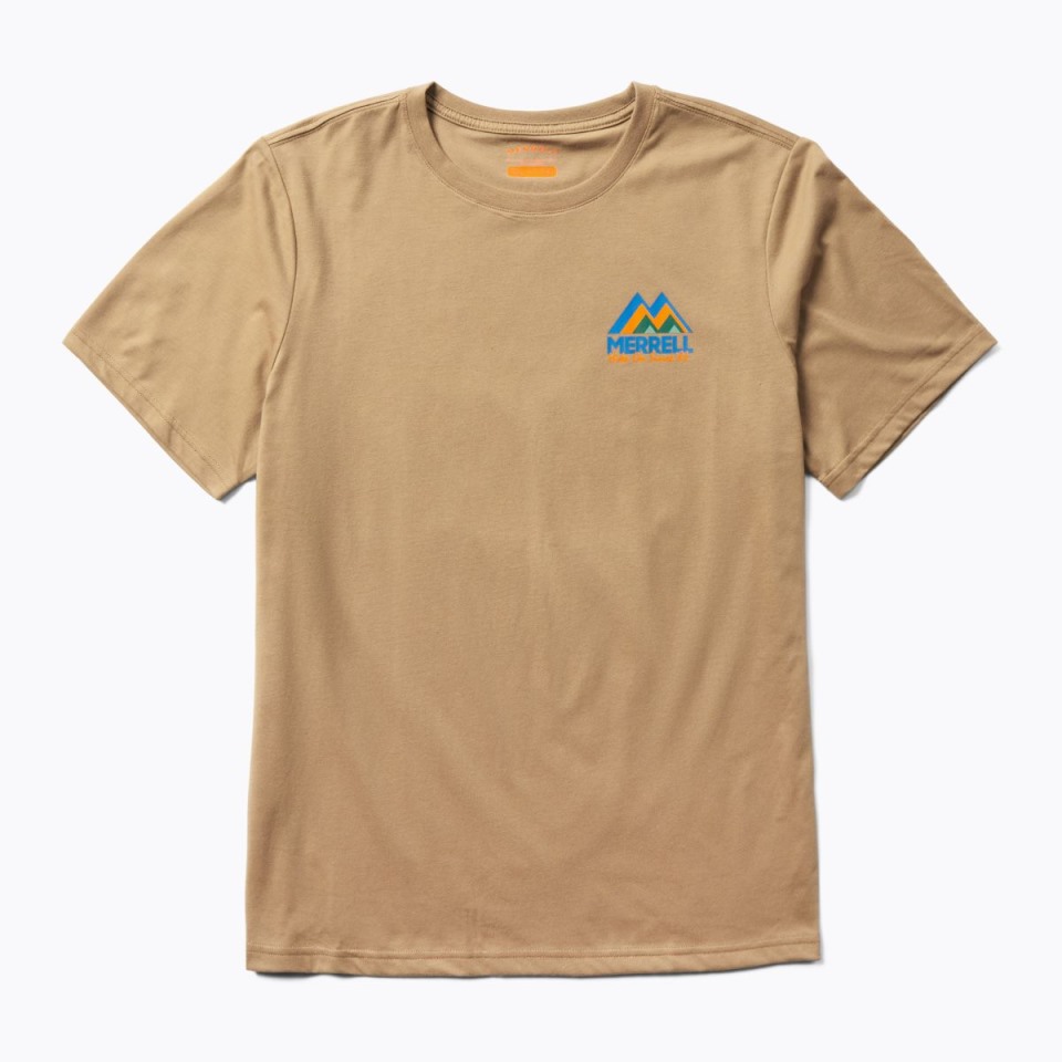 Herren-M-Mountain-T-Shirt Merrell Sepiatönung Herren-M-Mountain-T-Shirt Merrell Sepiatönung