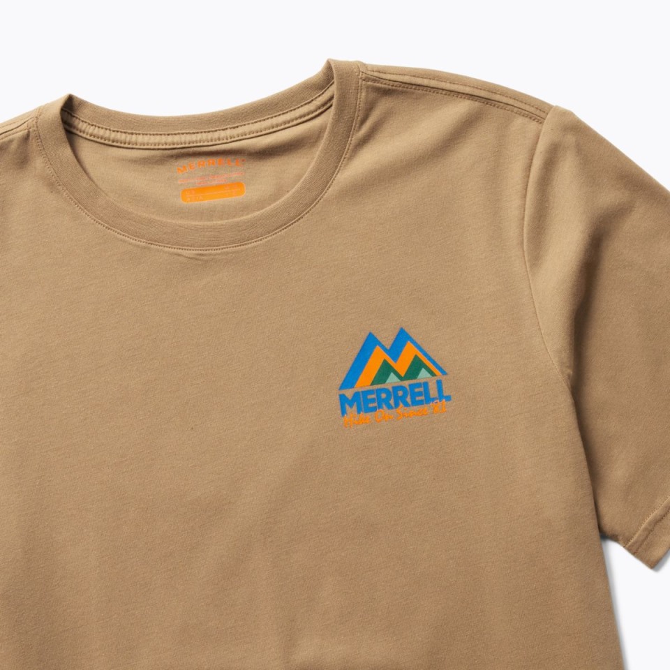 Herren-M-Mountain-T-Shirt Merrell Sepiatönung