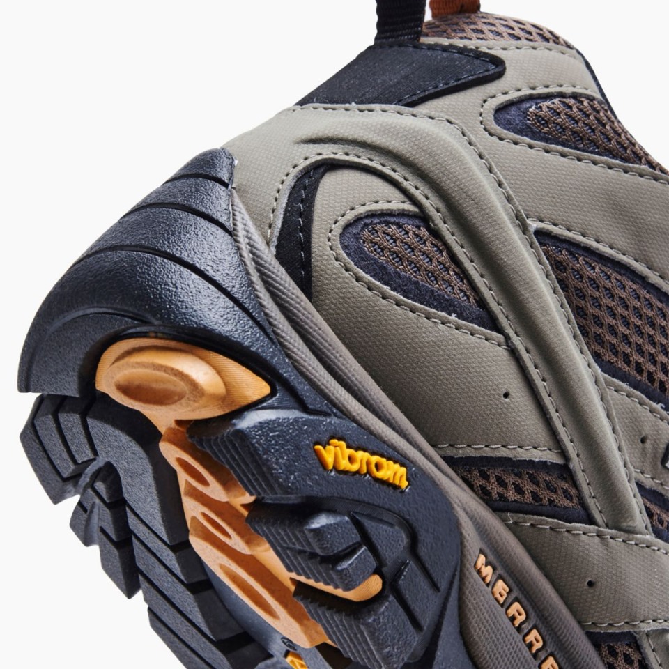 Herren Moab 2 Mid Gore-Tex Breite Breite Merrell Walnuss