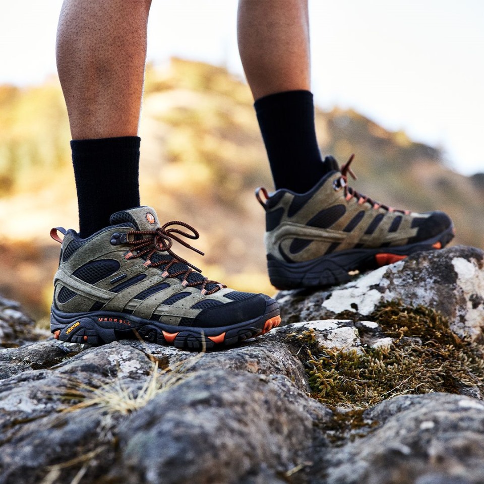 Herren Moab 2 Mid Ventilator Walnuss Merrell