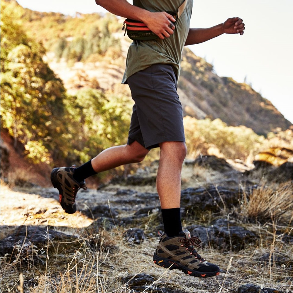 Herren Moab 2 Mid Ventilator Walnuss Merrell