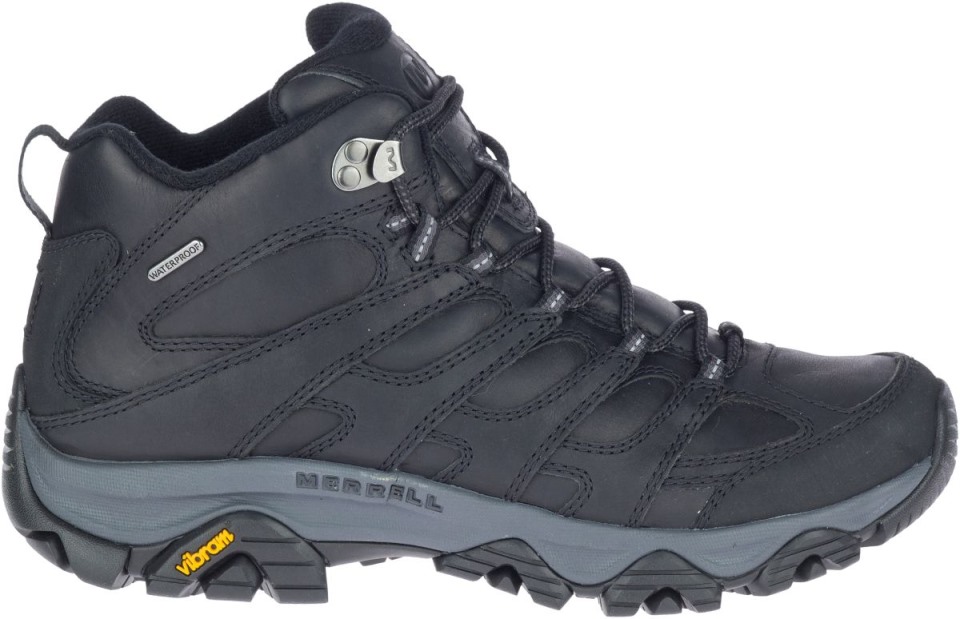 Herren Moab 3 Prime Mid Wasserdichte Breite Breite Merrell Black