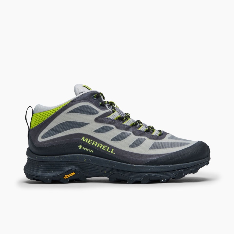 Herren Moab Speed ​​Mid Gore-Tex Merrell Holzkohle