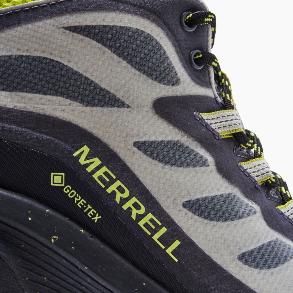 Herren Moab Speed ​​Mid Gore-Tex Merrell Holzkohle