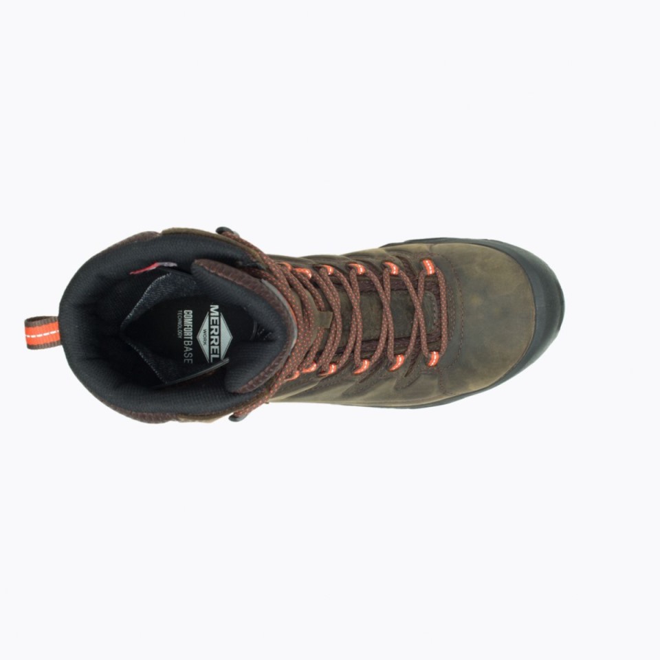 Herren Strongfield Leather 8 Thermo Waterproof Comp Toe Arbeitsstiefel Merrell Espresso