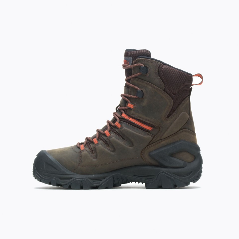 Herren Strongfield Leather 8 Thermo Waterproof Comp Toe Arbeitsstiefel Merrell Espresso