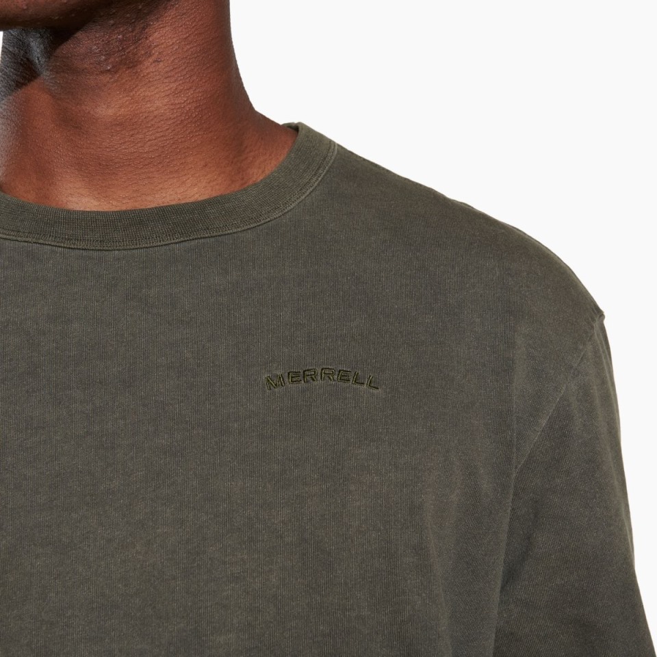 Sunbaked Arc T-Shirt Für Herren Merrell Dusty Olive