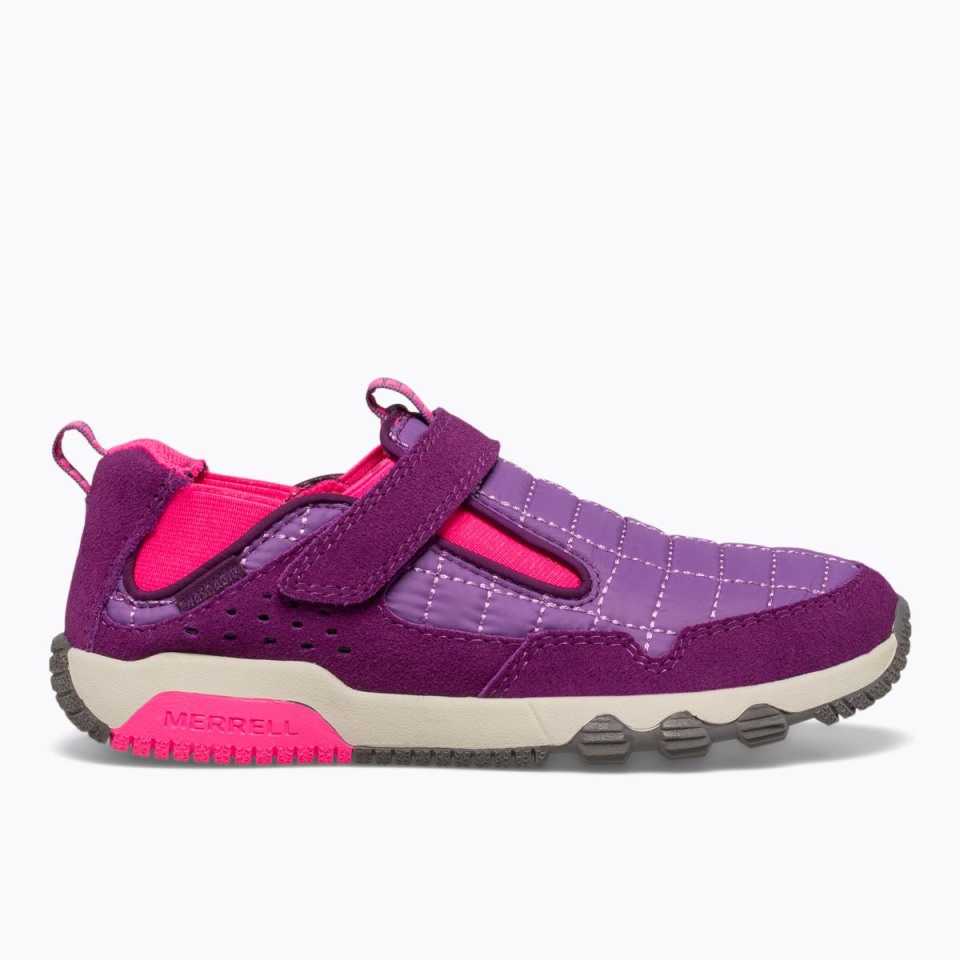 Merrell Big Kid's Free Roam Hütte Moc Lila Pink Merrell Big Kid's Free Roam Hütte Moc Lila Pink