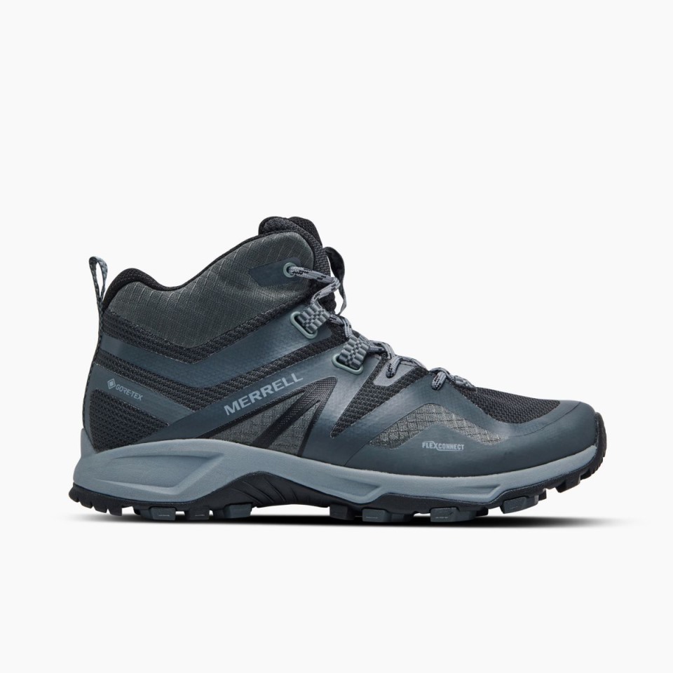 Merrell Schwarz Grau Herren Mqm Flex 2 Mid Gore-tex