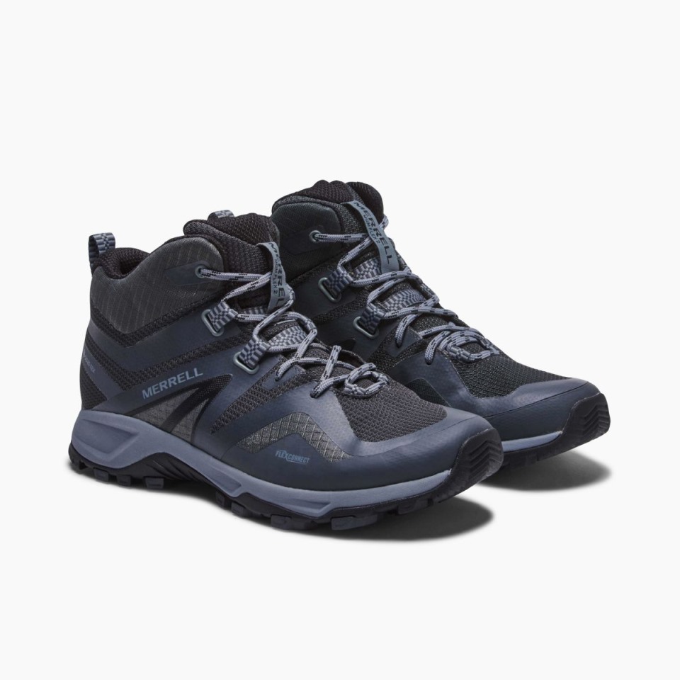 Merrell Schwarz Grau Herren Mqm Flex 2 Mid Gore-tex