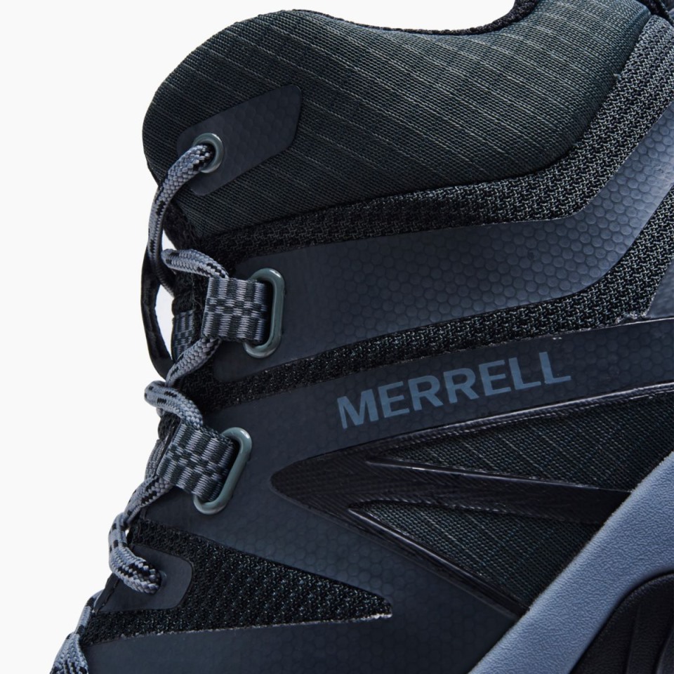 Merrell Schwarz Grau Herren Mqm Flex 2 Mid Gore-tex