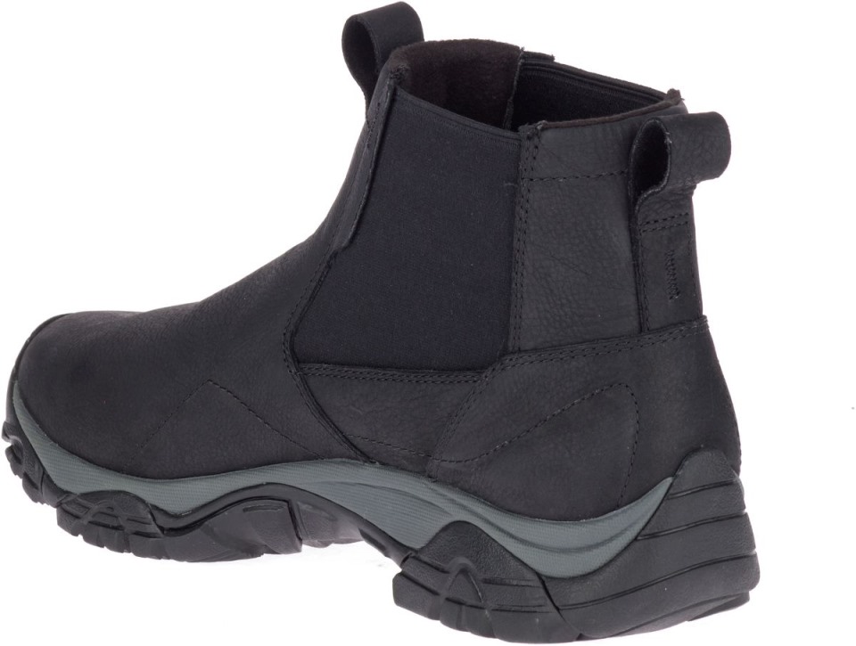 Merrell Black Herren Moab Adventure Chelsea Polar Wasserdicht Weite Weite