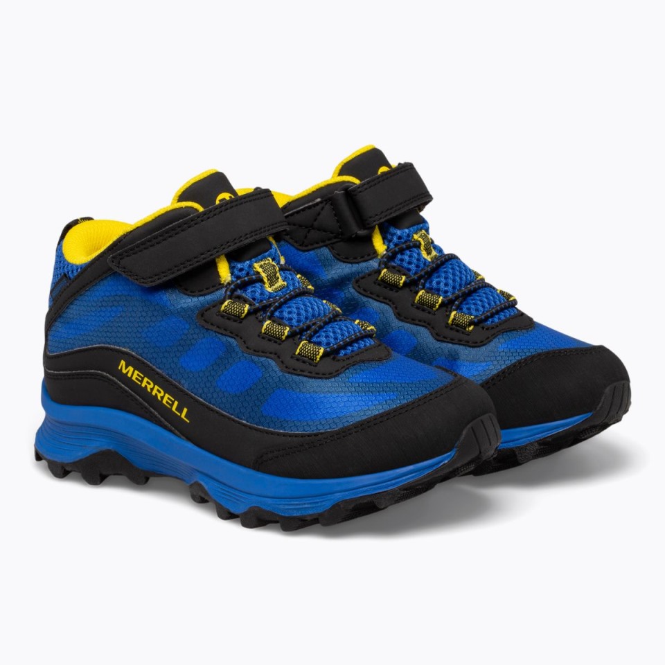 Merrell Schwarz Königsgelb Moab Speed Mid A/c Für Große Kinder Wasserdicht