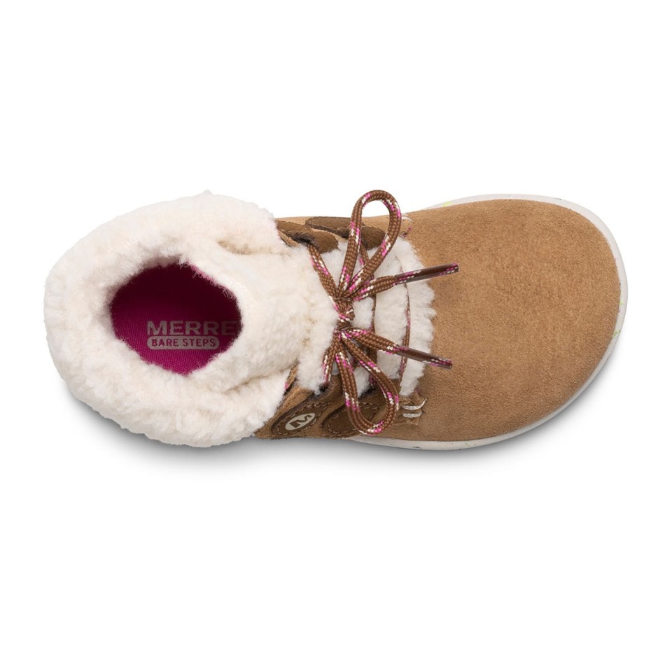 Merrell Kastanie Wildleder Kleine Kinder Bare Steps® Kakao Jr. Stiefel