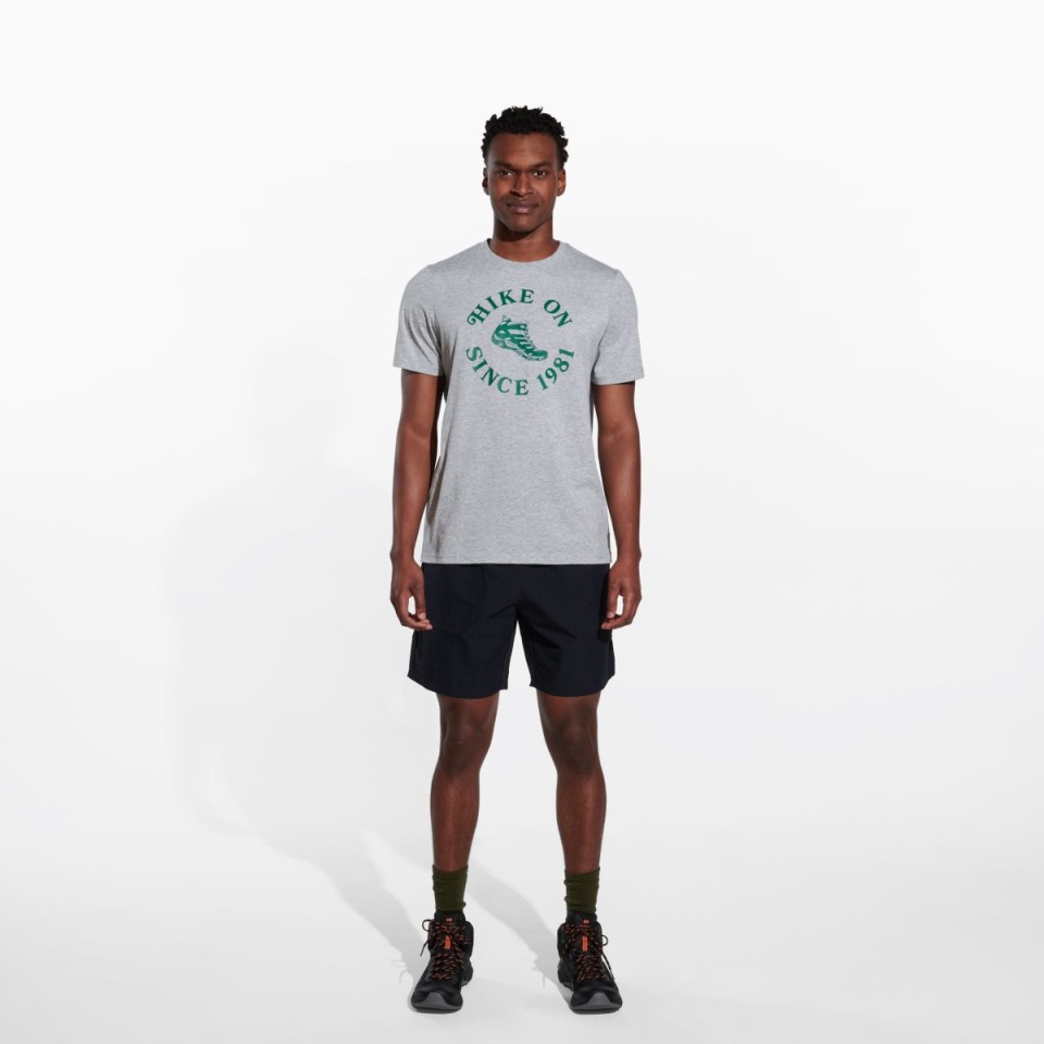 Merrell Grey Heather Wander-On-T-Shirt Für Herren