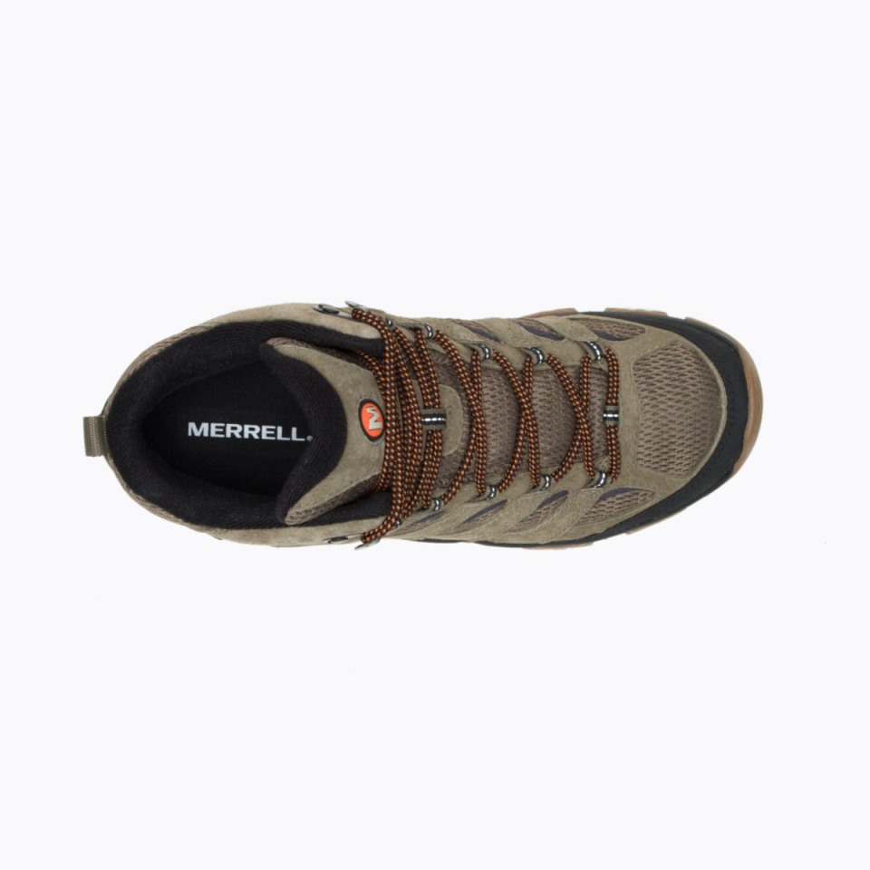 Merrell Herren Moab 3 Mid Wasserdichter Olivengummi
