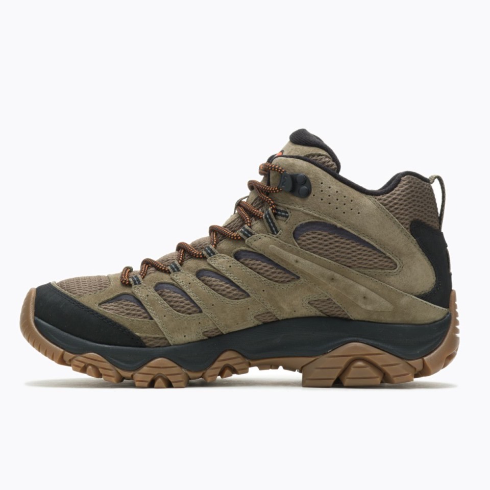 Merrell Herren Moab 3 Mid Wasserdichter Olivengummi