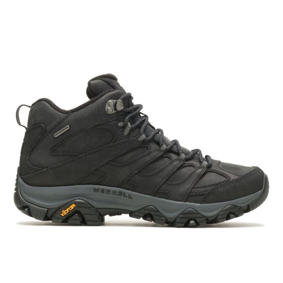 Merrell Herren Moab 3 Prime Mid Wasserdicht Schwarz