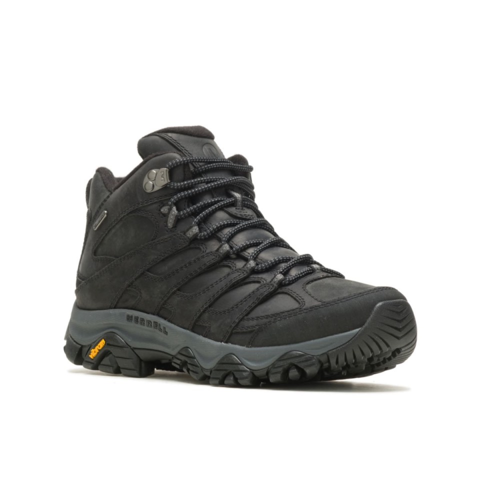 Merrell Herren Moab 3 Prime Mid Wasserdicht Schwarz