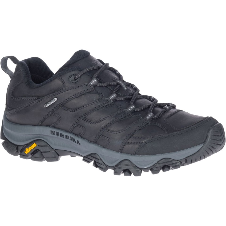 Merrell Herren Moab 3 Prime Wasserdicht Schwarz