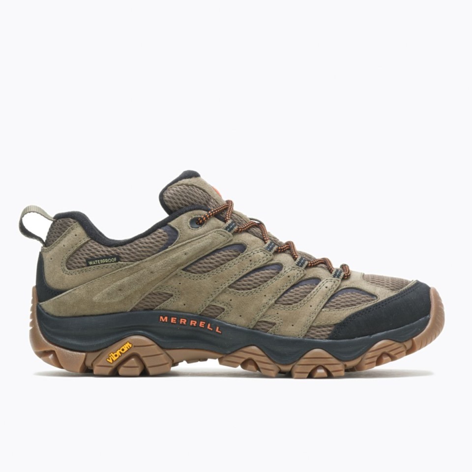 Merrell Herren Moab 3 Wasserdichter Olivengummi