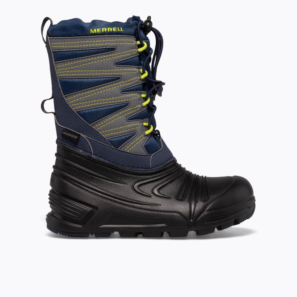 Merrell Navy Schwarz Grau Snow Quest Lite 3.0 Für Große Kinder Wasserdicht