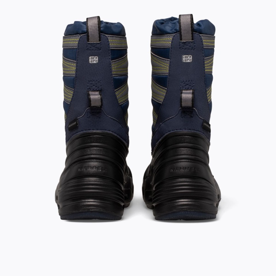 Merrell Navy Schwarz Grau Snow Quest Lite 3.0 Für Große Kinder Wasserdicht