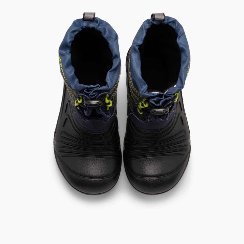 Merrell Navy Schwarz Grau Snow Quest Lite 3.0 Für Große Kinder Wasserdicht