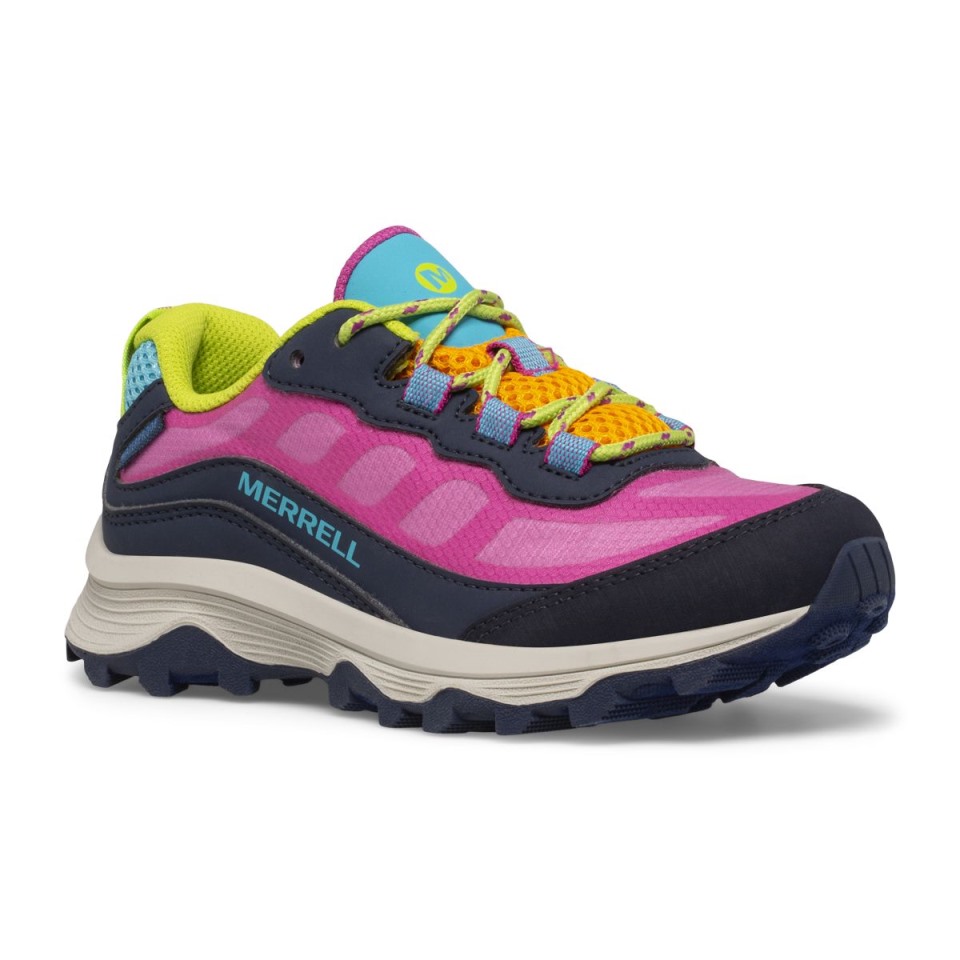 Merrell Navy Multi Moab Speed ​​Low Für Große Kinder, Wasserdicht