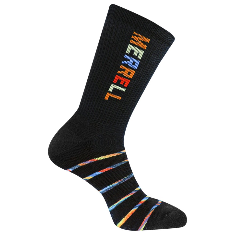 Merrell Rainbow Mountain Crew-Socke Schwarz Merrell Rainbow Mountain Crew-Socke Schwarz