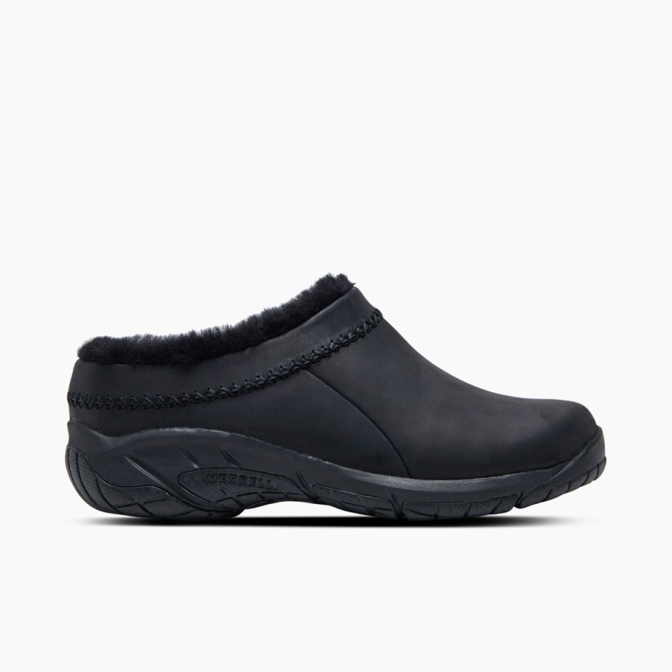 Merrell Glattes Schwarzes Encore Ice 4 Leder Für Damen