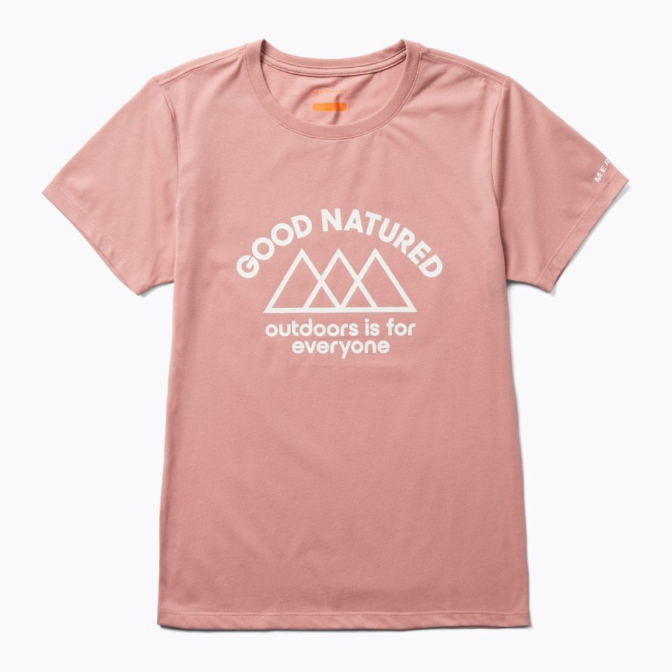 Merrell Gutmütiges T-Shirt Für Frauen, Aschrosa
