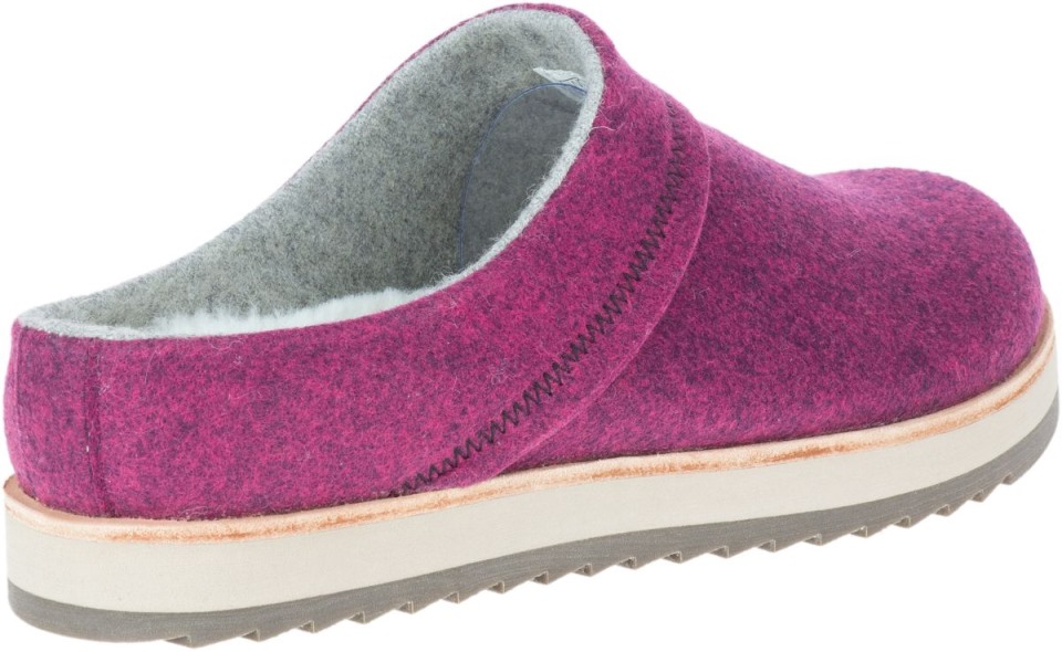 Merrell Damen Juno Clog Wolle Cranberry