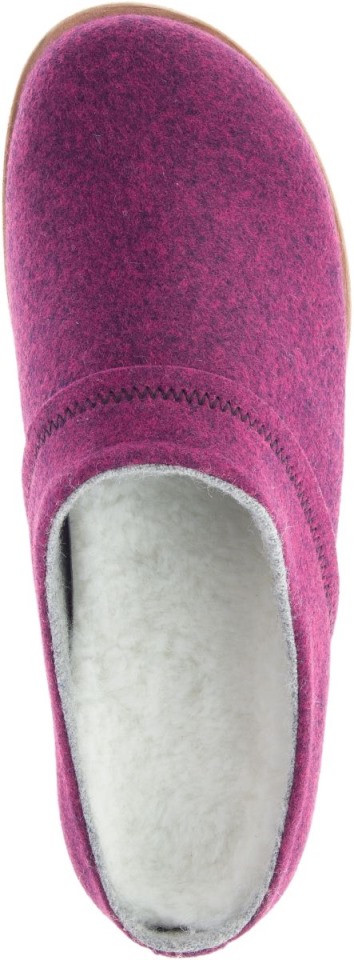 Merrell Damen Juno Clog Wolle Cranberry