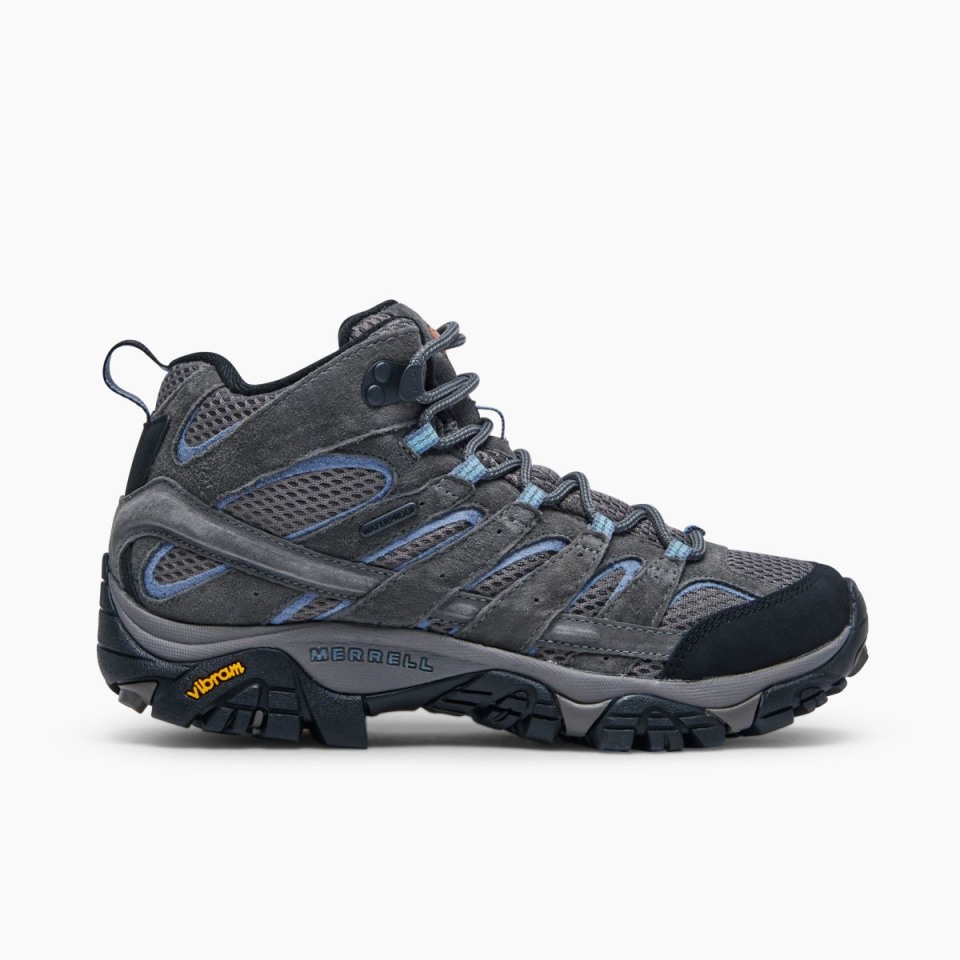 Merrell Damen Moab 2 Mittlerer Wasserdichter Granit Mit Breiter Breite
