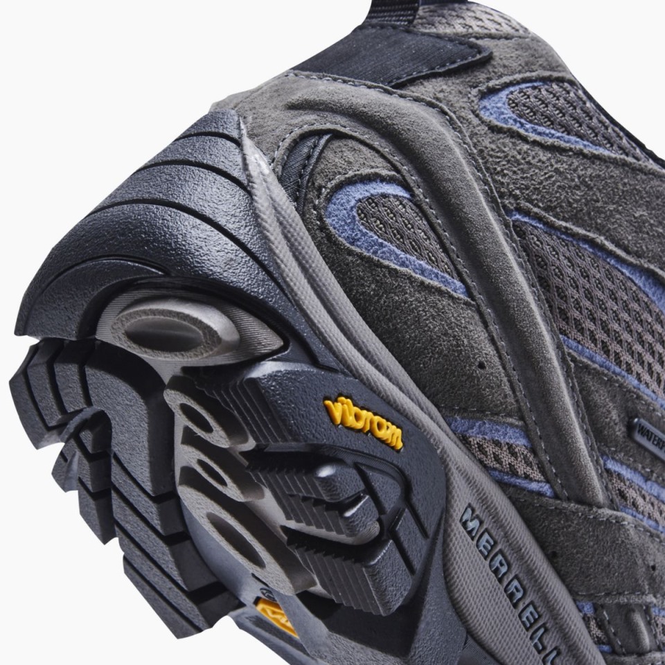 Merrell Damen Moab 2 Mittlerer Wasserdichter Granit Mit Breiter Breite