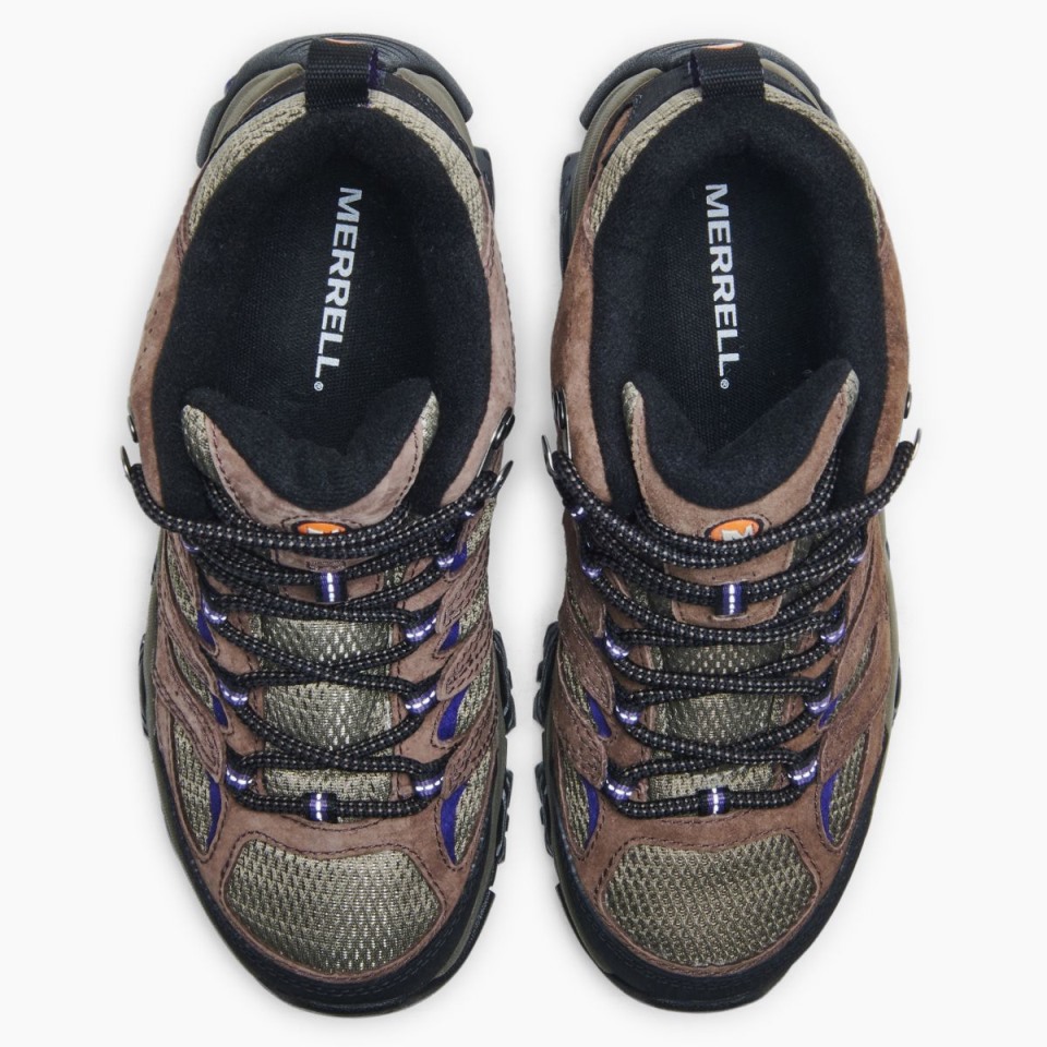 Merrell Damen Moab 3 Mid Wide Wide Bracken Purple